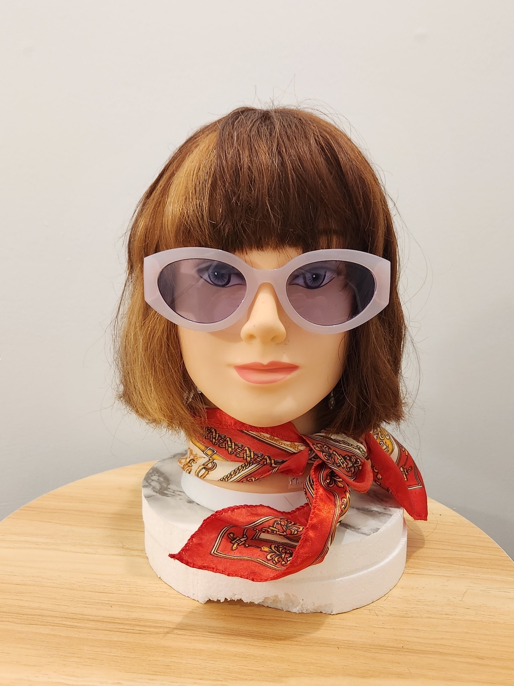 Steve Madden Pale Pink Cat-Eye Sunglasses with Tinted Lenses